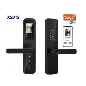 XSDTS Tuya Wifi Digital Electronic Smart Door Lock With Biometric Camera (SH-SL-F8-WCAM)