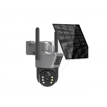 DUAL 4G SOLAR CAMERA (3MP FIXED + 3MP PT) (EXF-QS12-B4L4G)