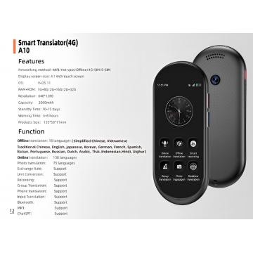 SMART AI TRANSLATOR (4G+WIFI)