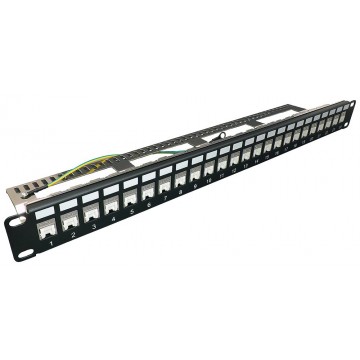 NET-24 Port CAT6 FTP Patch Panel JACK STYLE (NET-24PORTFTP)